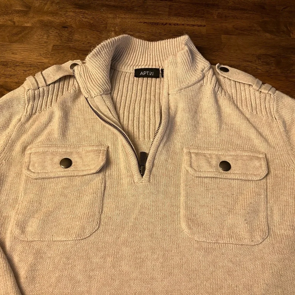 Apt 9 men's‎ three quarter zip. Size large